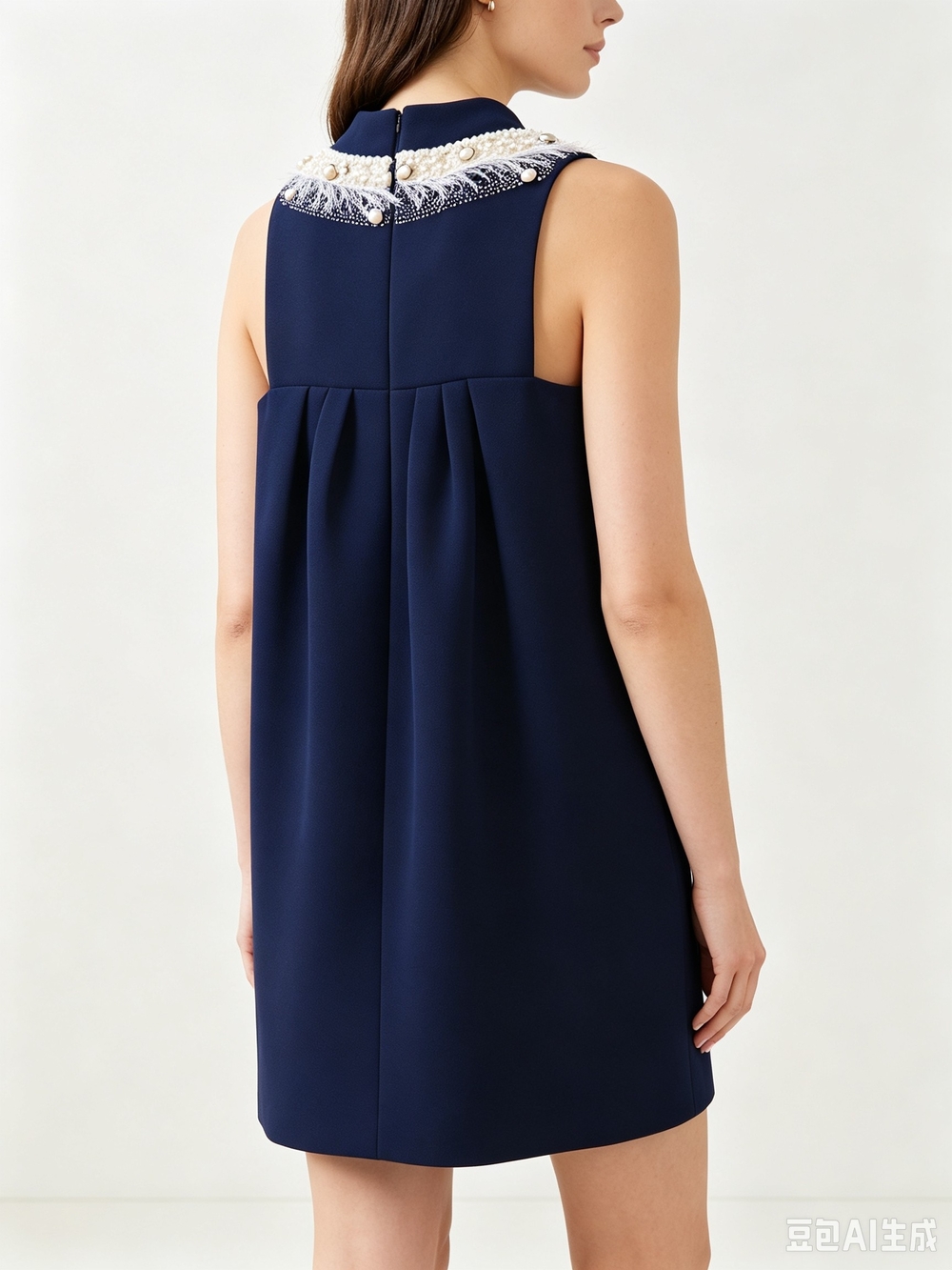 Matthew Williamson black sleeveless midi dress - Picture 5 of 8